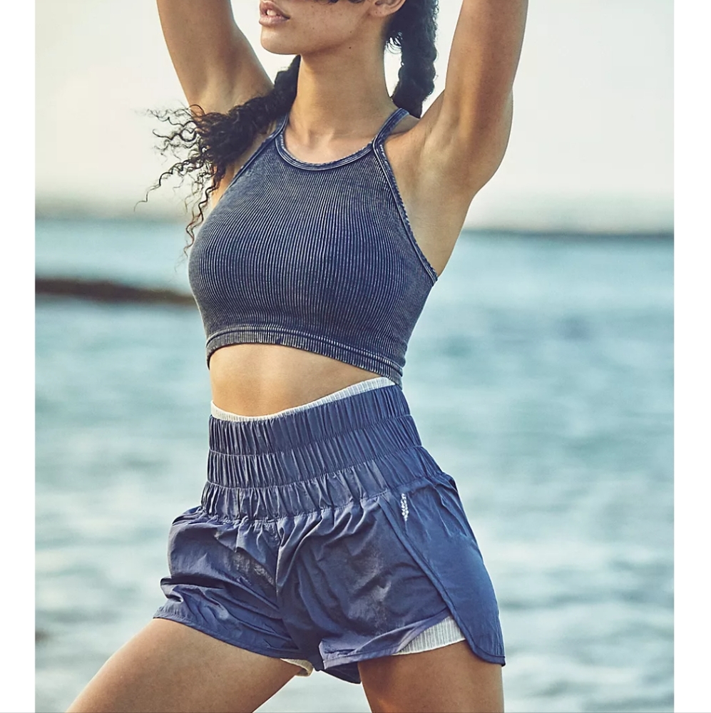 Free People Movement The Way Home Shorts Deep Sea Size Medium